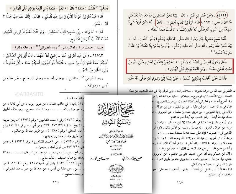 كان معاوية بن أبي سفيان دائماً يستشهد بالقرآن الكريم: (ومن قُتل مظلوماً فقد جعلنا لوليه سلطاناً)...